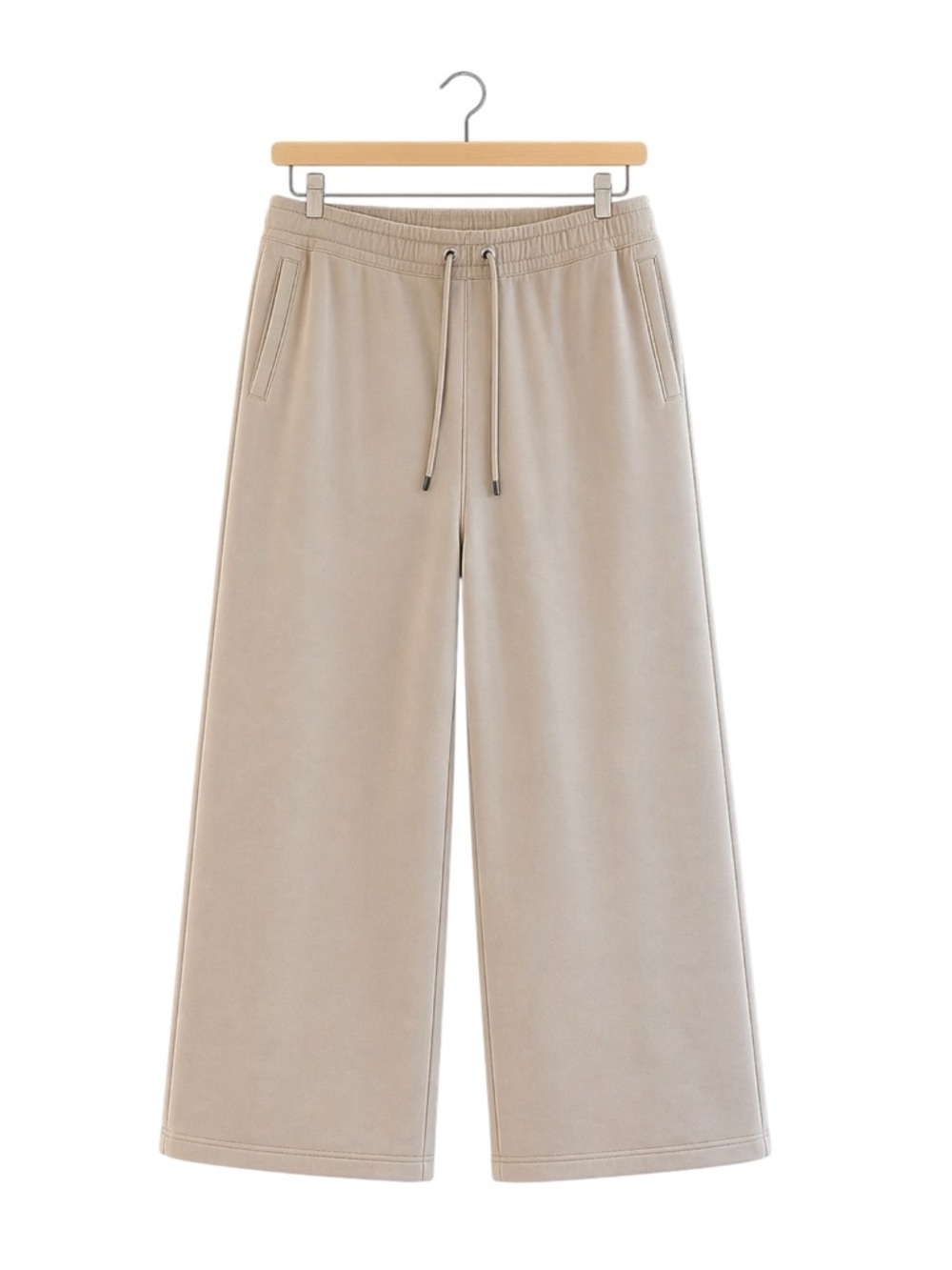 Jordan Flight Womens Wide Leg Sweatpants Jogger XL Tan Neutral Comfy‎ Casual